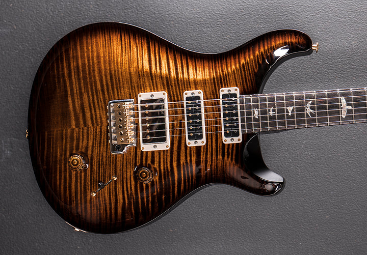 Studio 10 Top - Black Gold Wraparound Burst