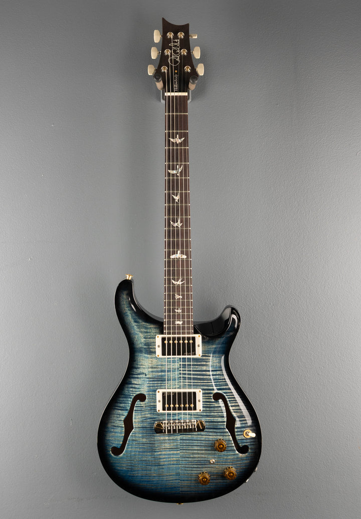 Hollowbody II Piezo 10 Top - Blue Jean Wraparound Burst