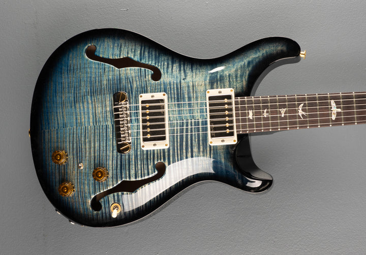 Hollowbody II Piezo 10 Top - Blue Jean Wraparound Burst