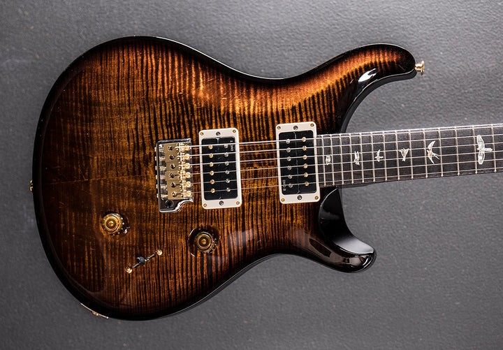 Custom 24 10 Top - Black Gold Wraparound Burst
