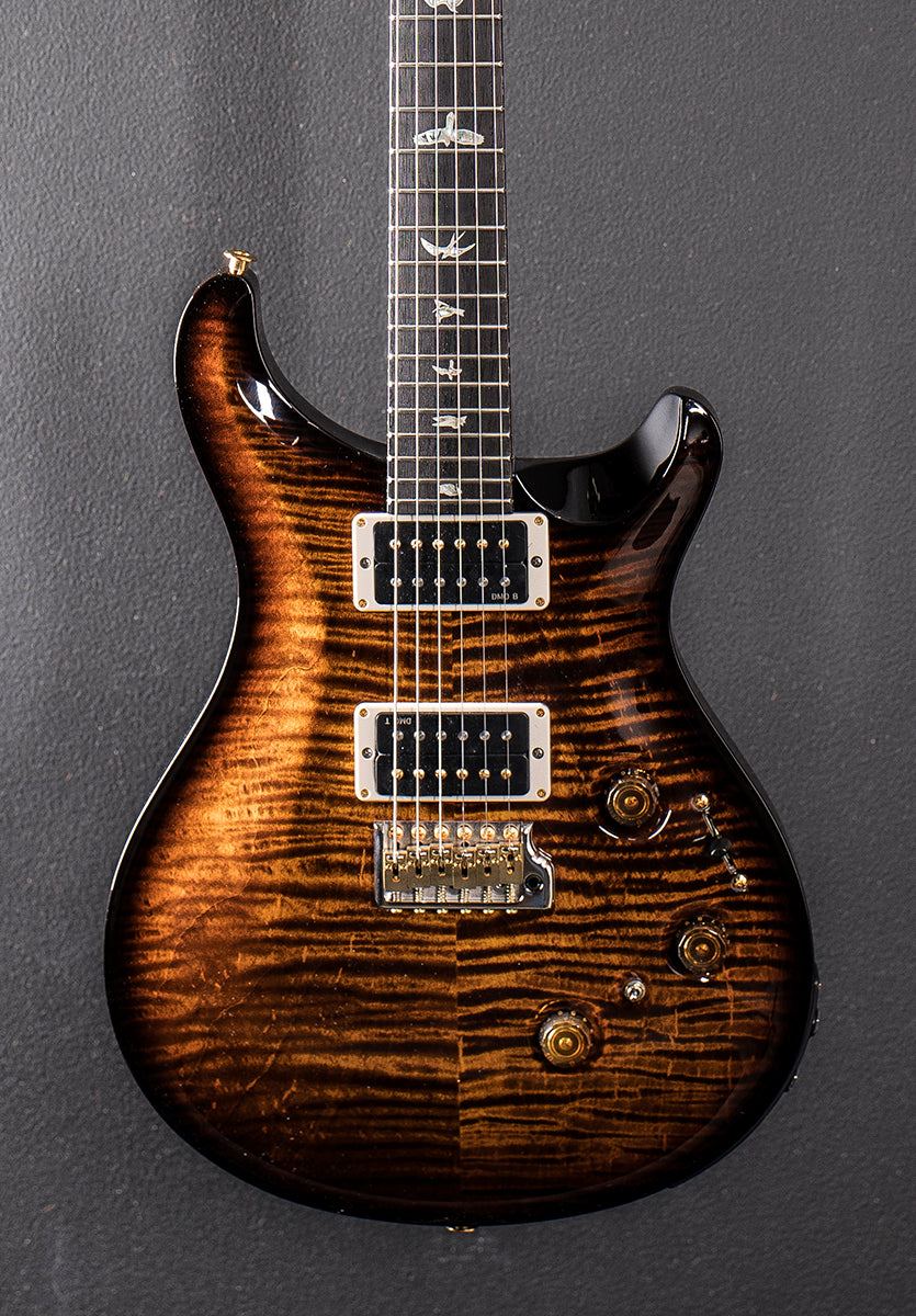 Custom 24 Piezo 10 Top - Black Gold Wraparound Burst