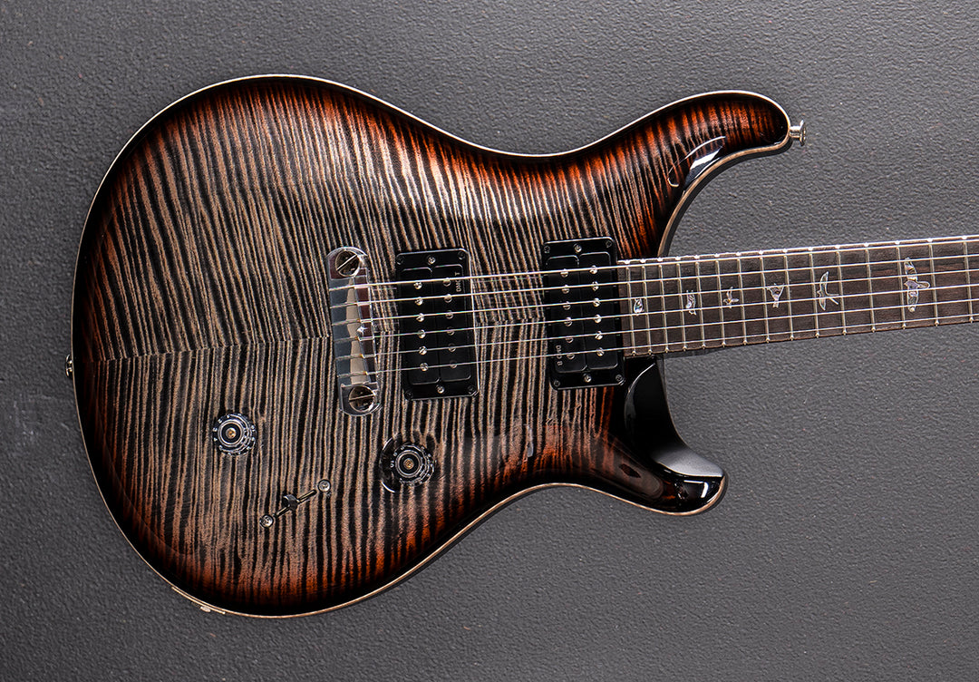 Wood Library Custom 24 Stoptail Limited Edition - Charcoal Tri-Color Sunburst