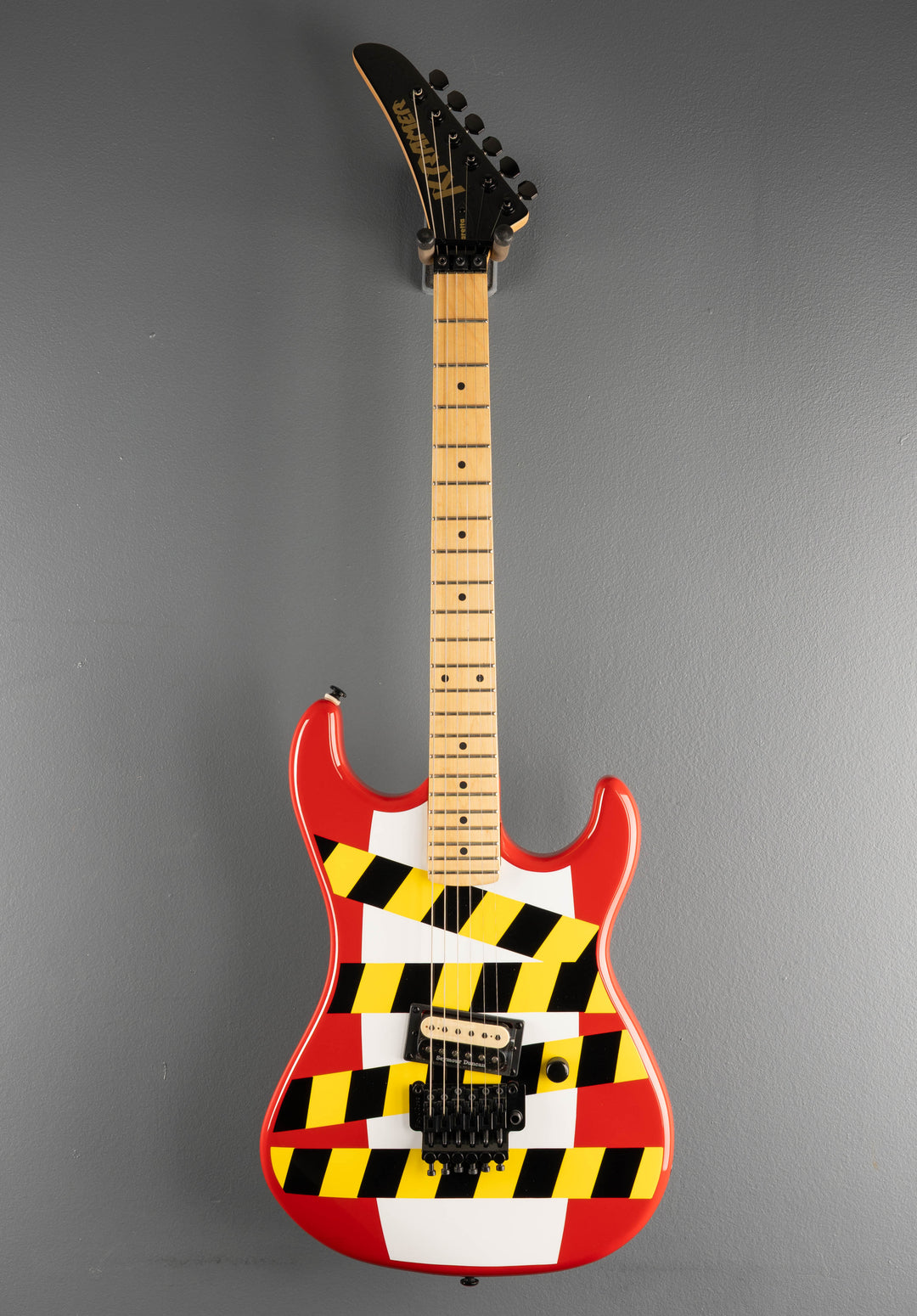 Baretta "Danger Zone" Custom Graphic - Warning Tape on White Red