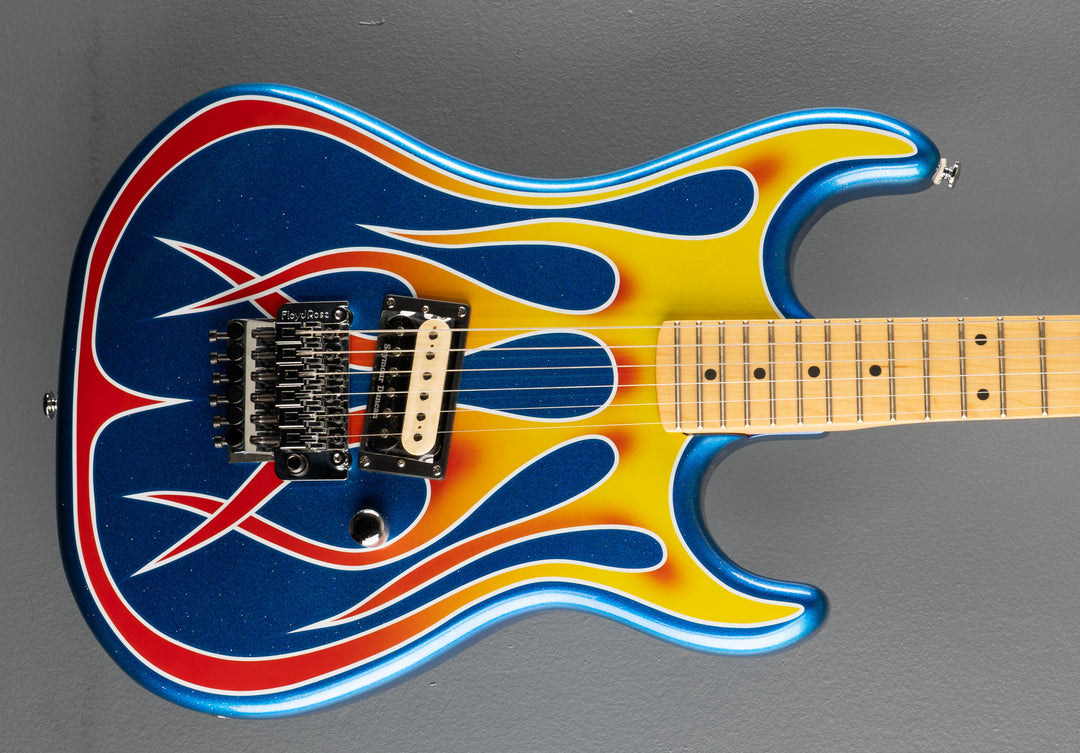 Baretta "Hot Rod" Custom Graphic - Blue Sparkle Flames