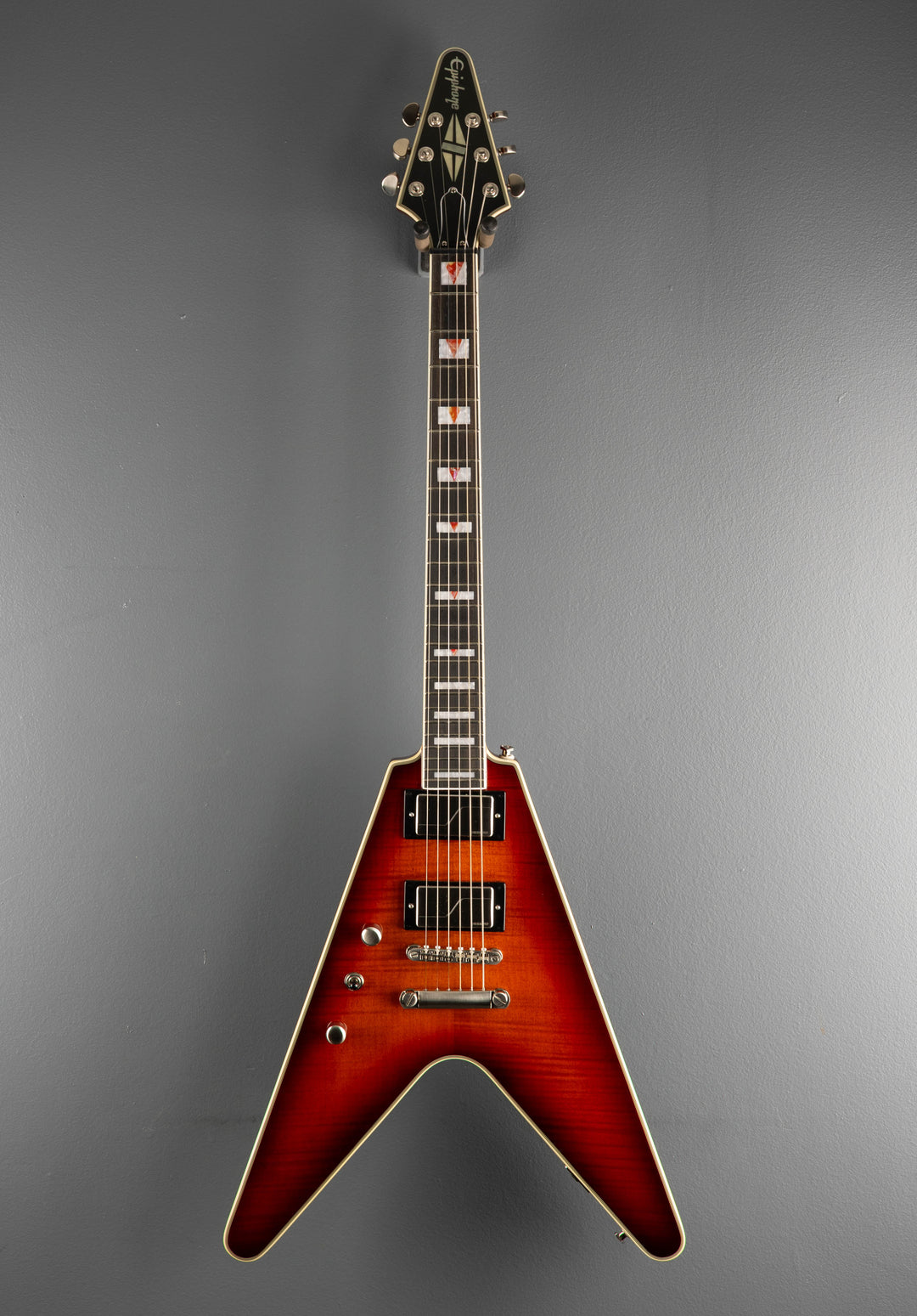 Flying V Prophecy Left Hand - Aged Bengal Tiger Burst