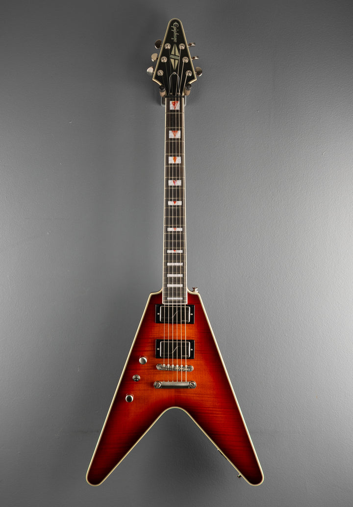 Flying V Prophecy Left Hand - Aged Bengal Tiger Burst