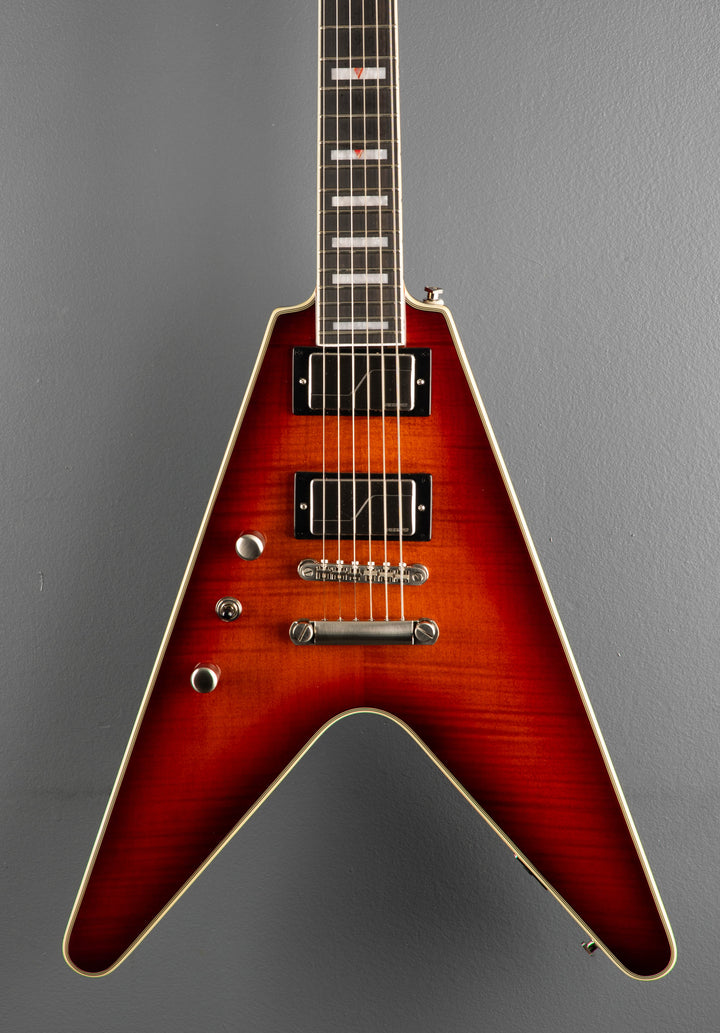 Flying V Prophecy Left Hand - Aged Bengal Tiger Burst