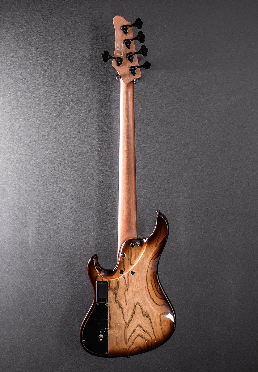 Mode MDM1305 5 String Bass - Natural Stained Amber Burst