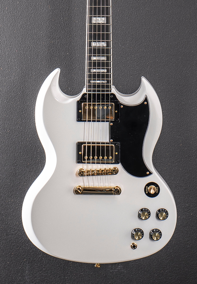 "Inspired by Gibson Collection" SG Custom - Alpine White