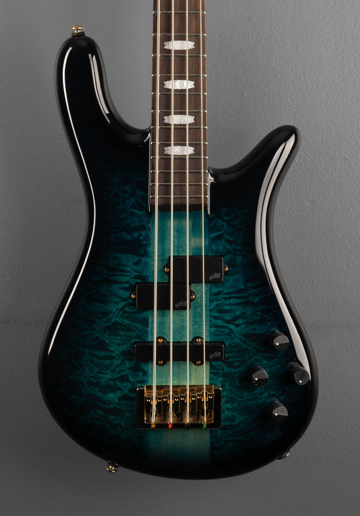 Icon NS-2 Neck Through - Black and Blue