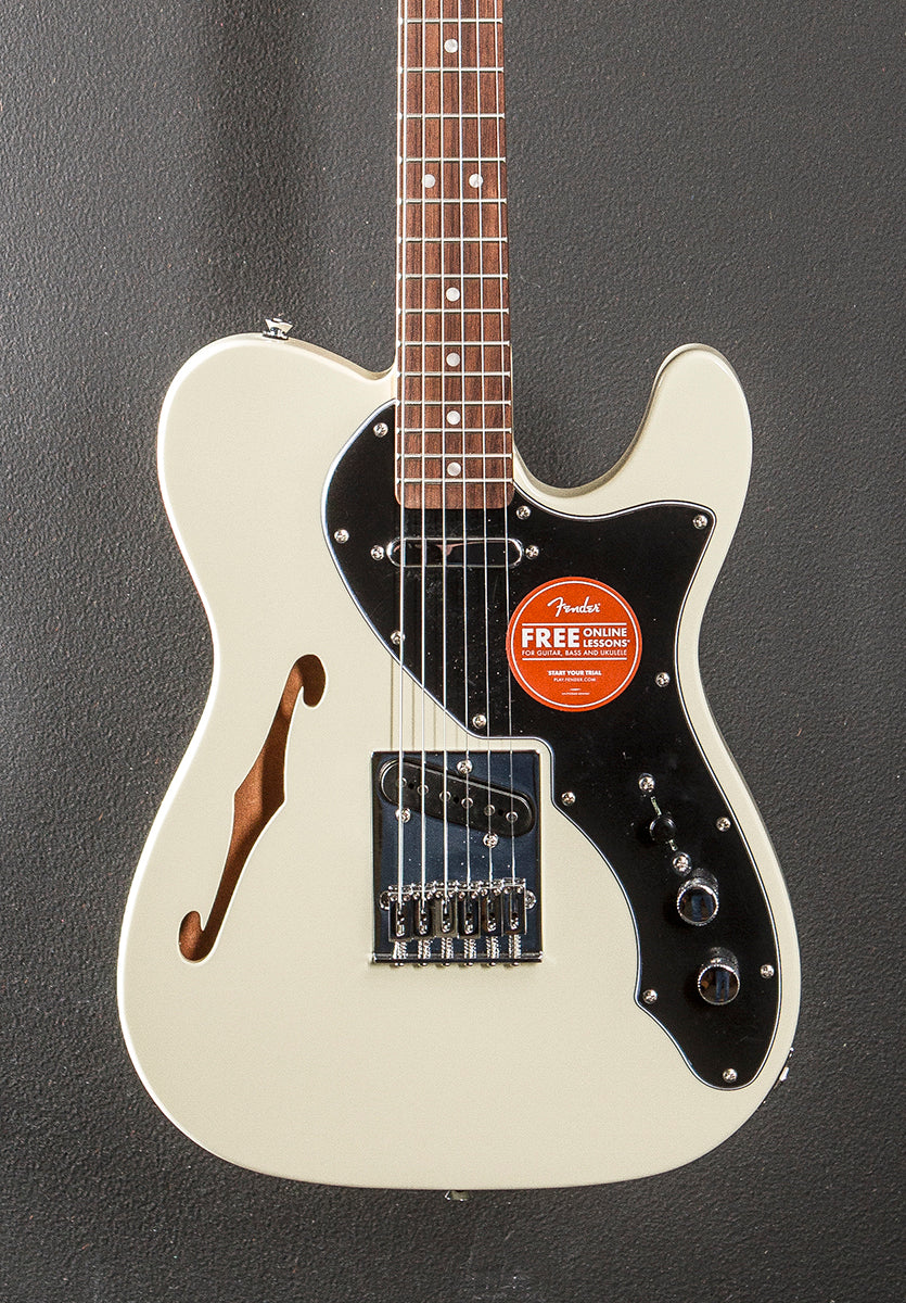 Affinity Series Telecaster Thinline - Olympic White w/Indian Laurel