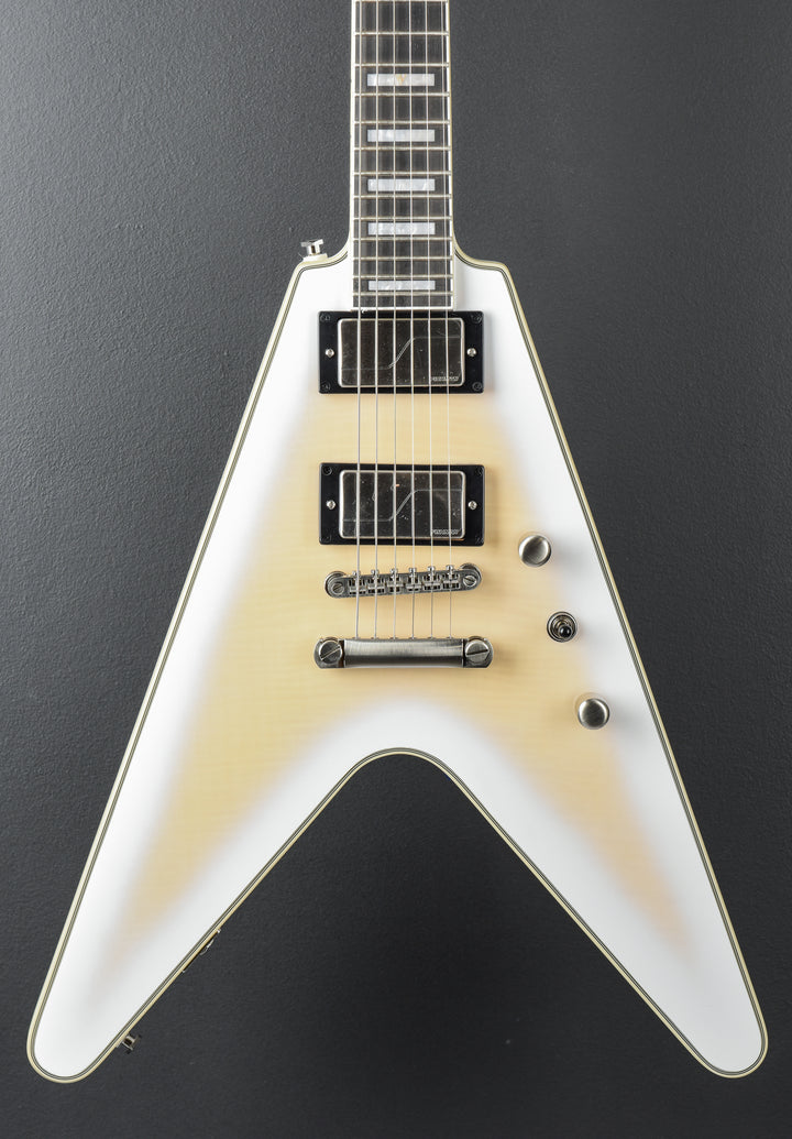 Prophecy Flying V - Aged White Tiger Burst