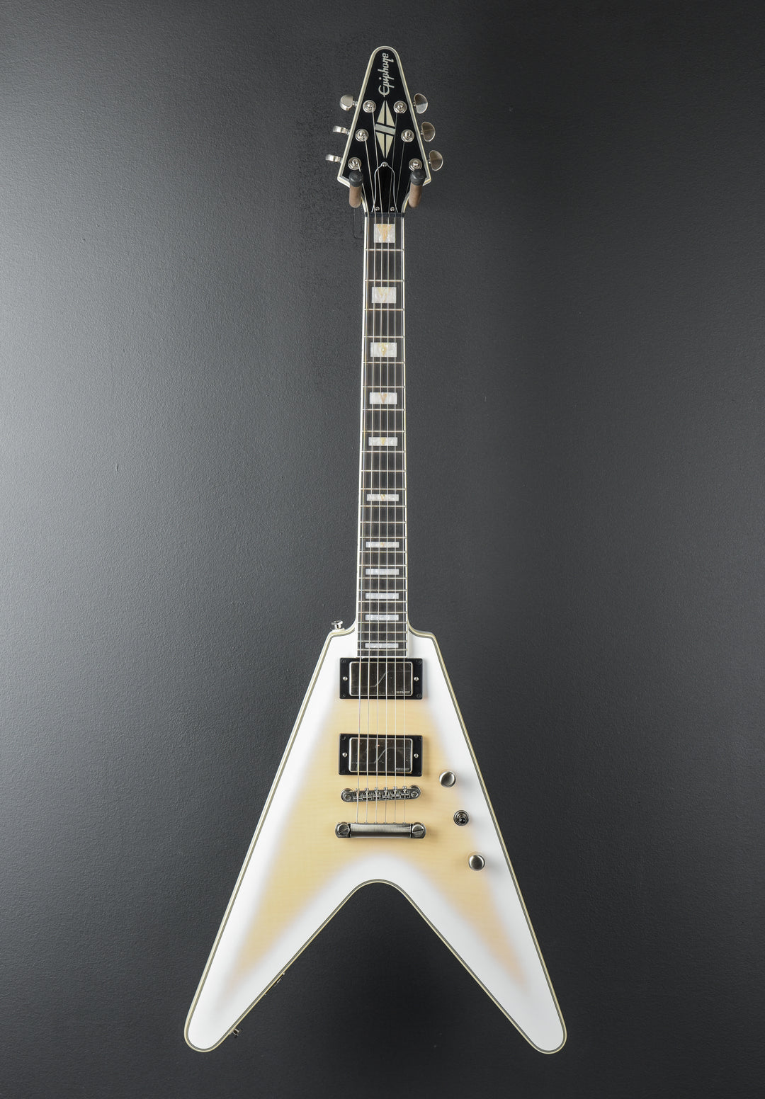 Prophecy Flying V - Aged White Tiger Burst
