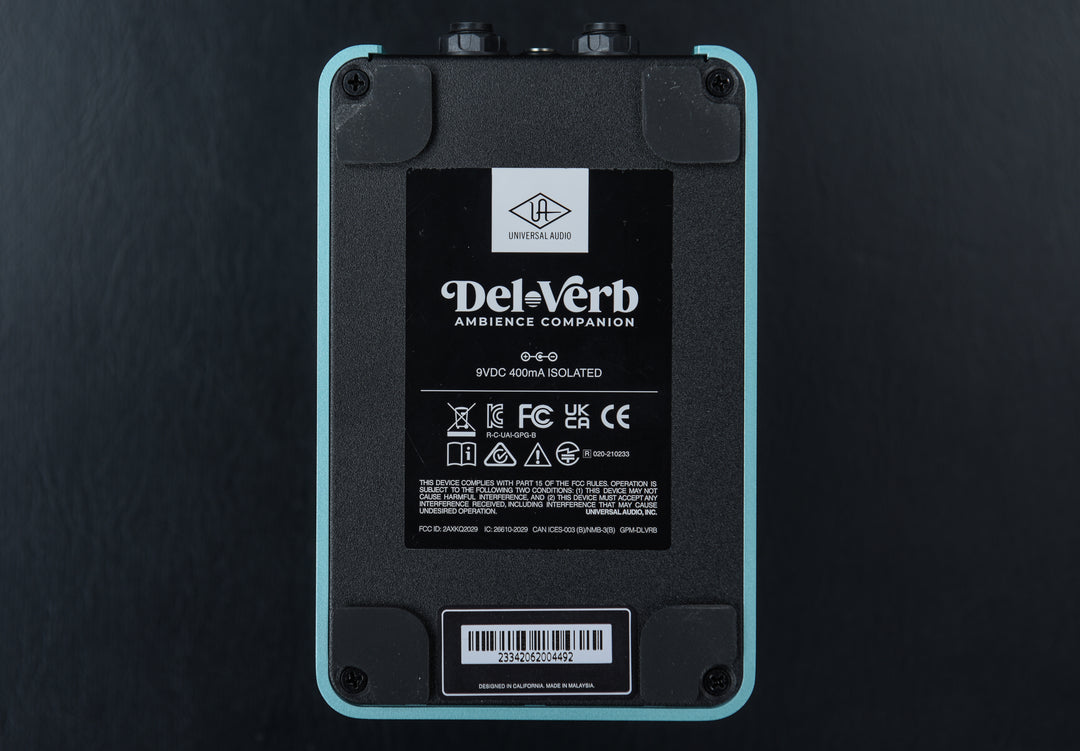 Del-Verb Ambience Companion Reverb and Delay Pedal