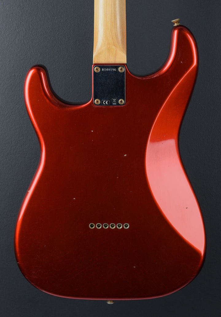 1960 Journeyman Relic Strat Hardtail - Candy Apple Red