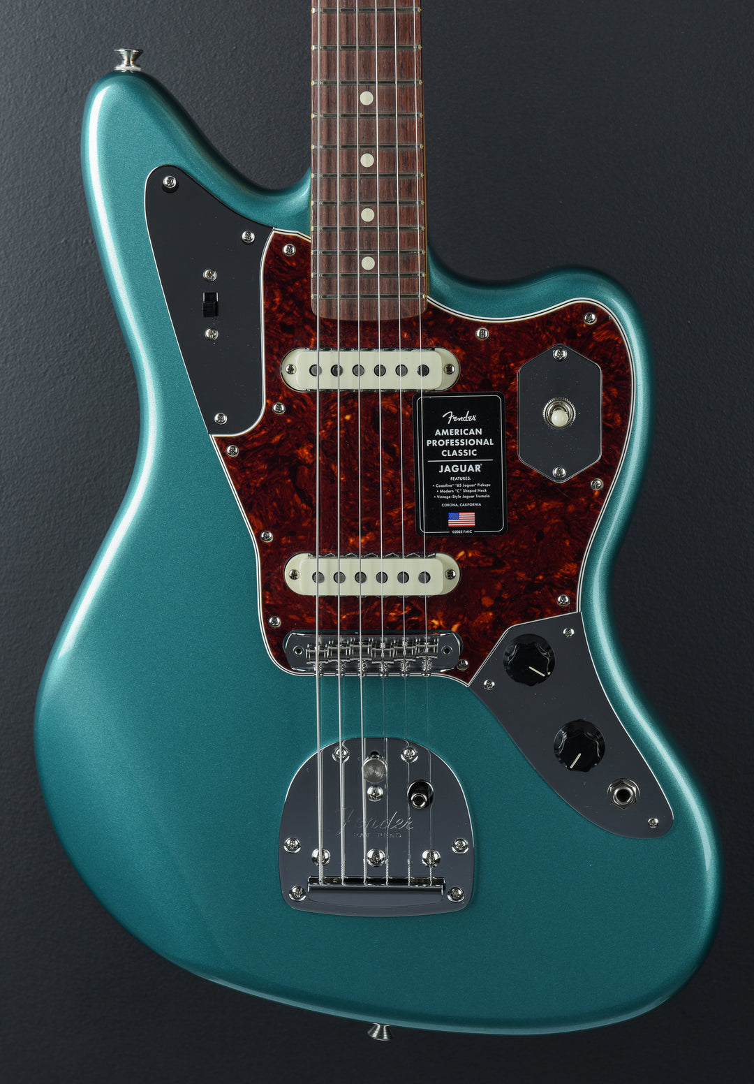 American Professional Classic Jaguar - Faded Sherwood Green Metallic w/Rosewood Fingerboard