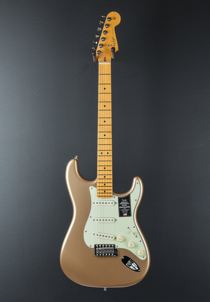 American Professional Classic Stratocaster - Faded Firemist Gold w/Maple