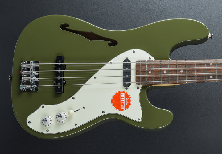 Paranormal Precision Bass Thinline SJ - Olive w/Indian Laurel