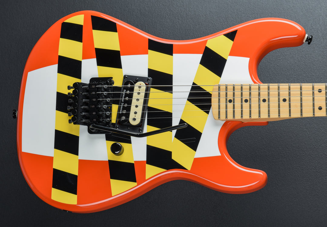 Baretta "Danger Zone" Custom Graphic - Warning Tape on White Red