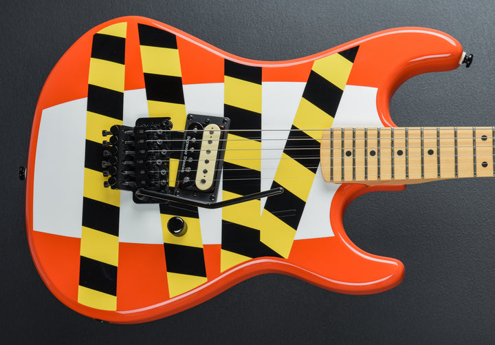 Baretta "Danger Zone" Custom Graphic - Warning Tape on White Red