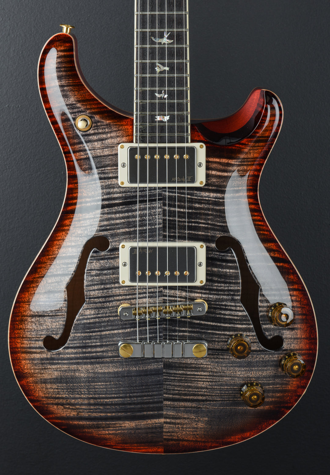 McCarty 594 Hollowbody II 10 Top - Charcoal Cherry Burst
