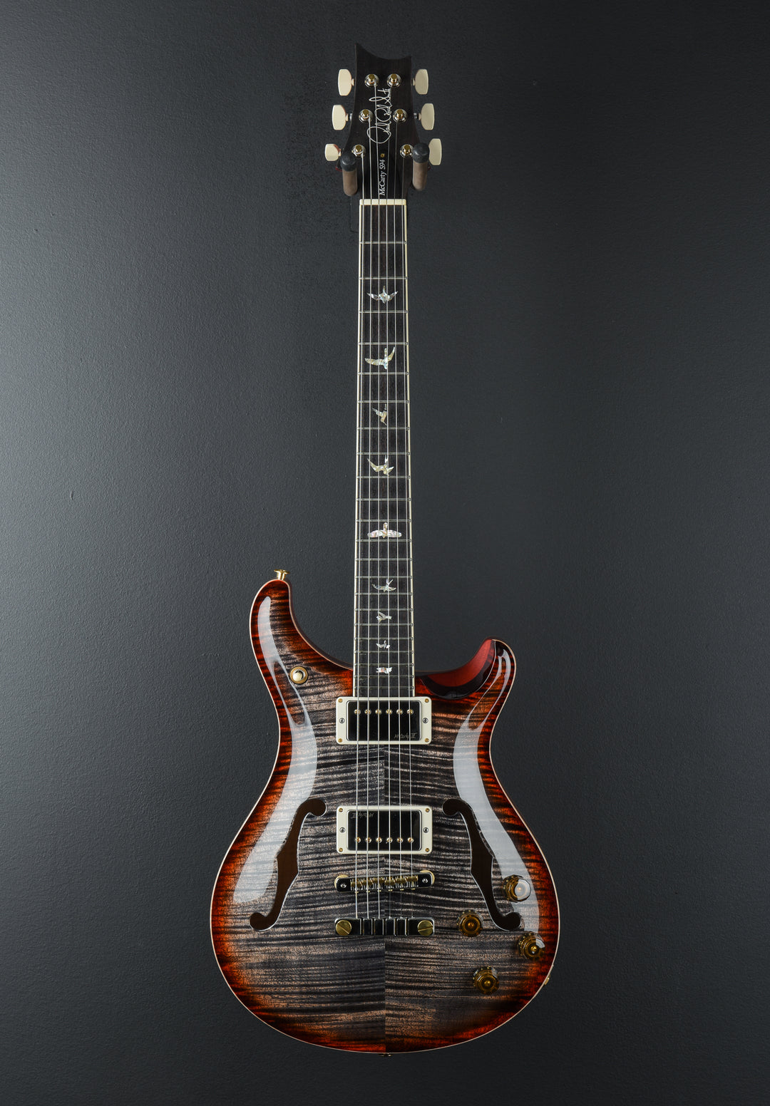 McCarty 594 Hollowbody II 10 Top - Charcoal Cherry Burst