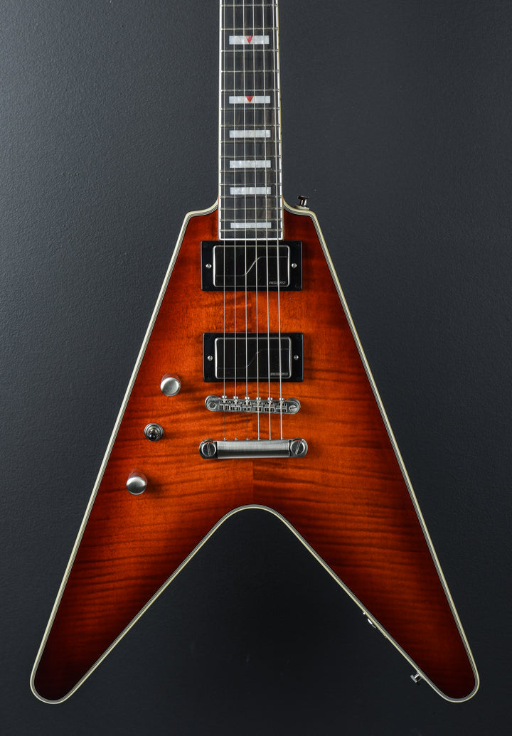 Flying V Prophecy Left Hand - Aged Bengal Tiger Burst