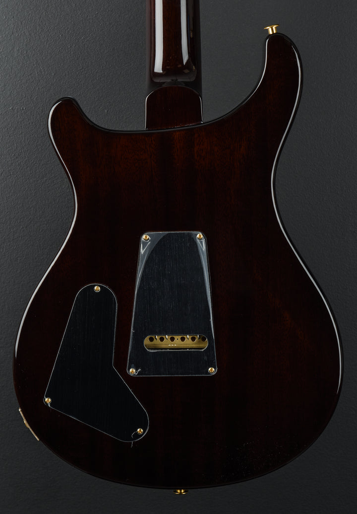 Studio 10 Top - Black Gold Wraparound Burst