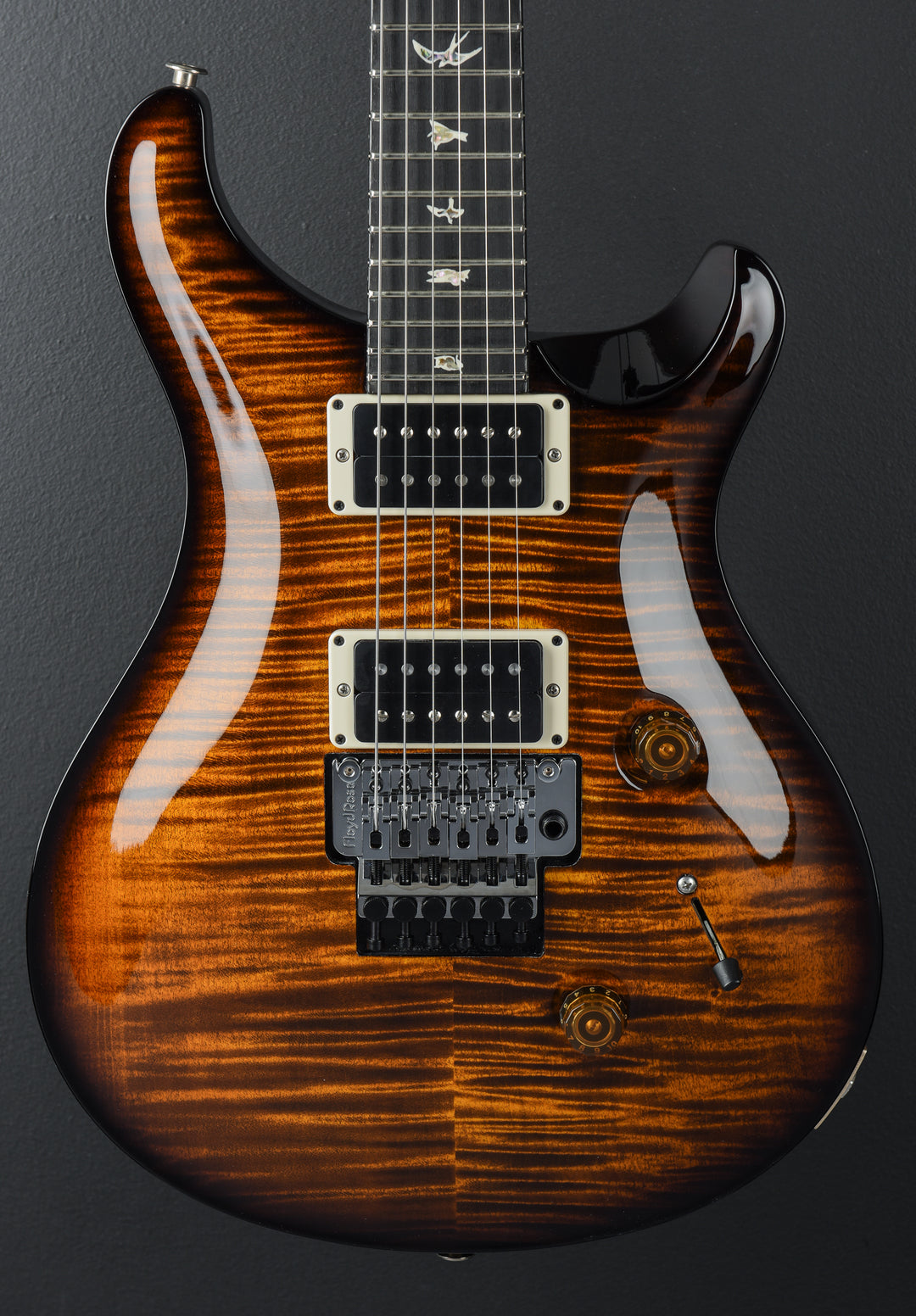 Custom 24 "Floyd" 10 Top - Black Gold Wraparound Burst