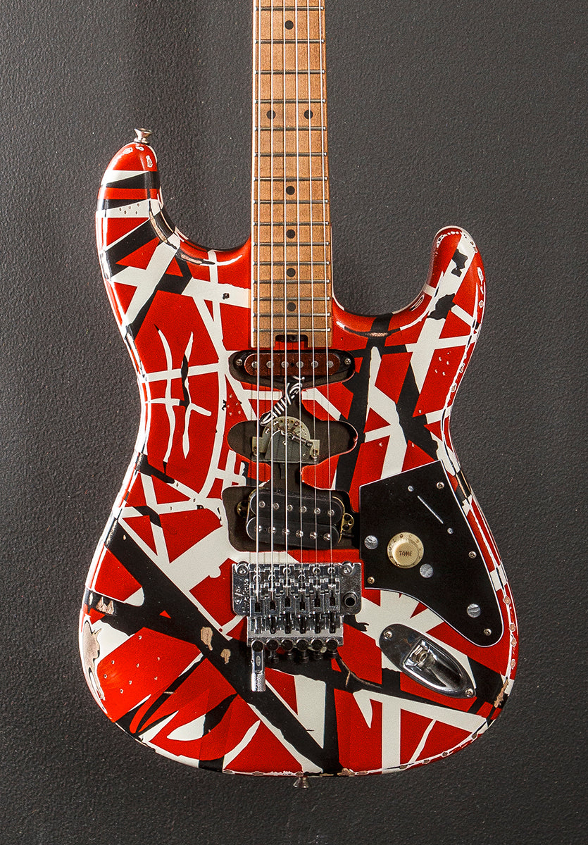 Striped Series Frankenstein Frankie - Red w/Black and White Stripes
