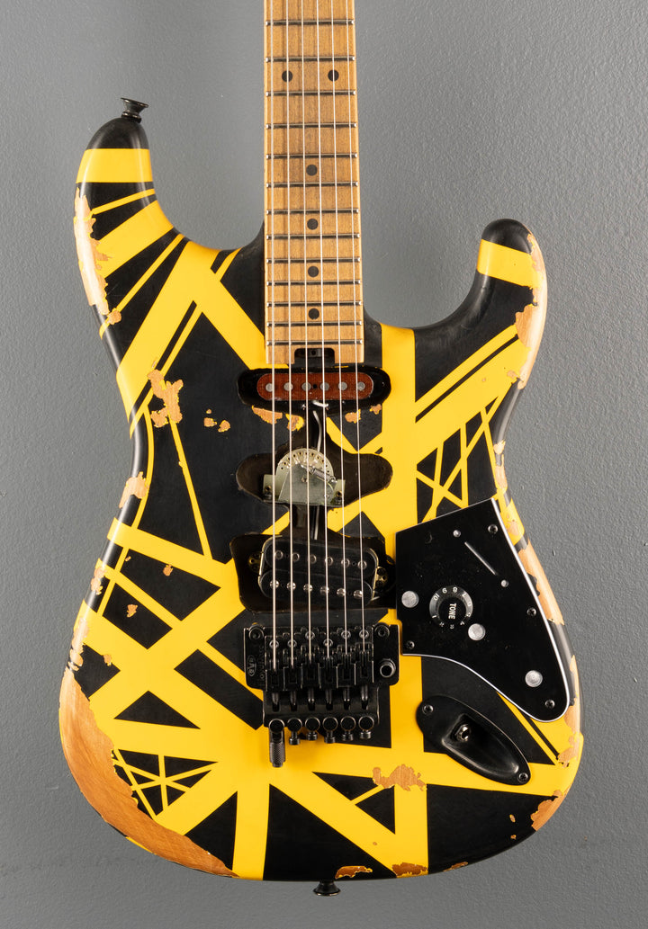 Limited Edition Striped Series Frankenstein Frankie - Black w/ Yellow Stripes Aged