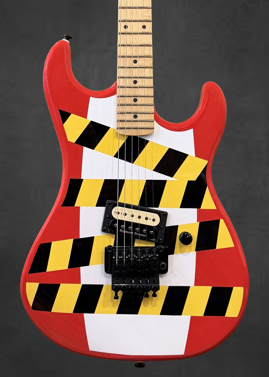 Baretta "Danger Zone" Custom Graphic - Warning Tape on White Red