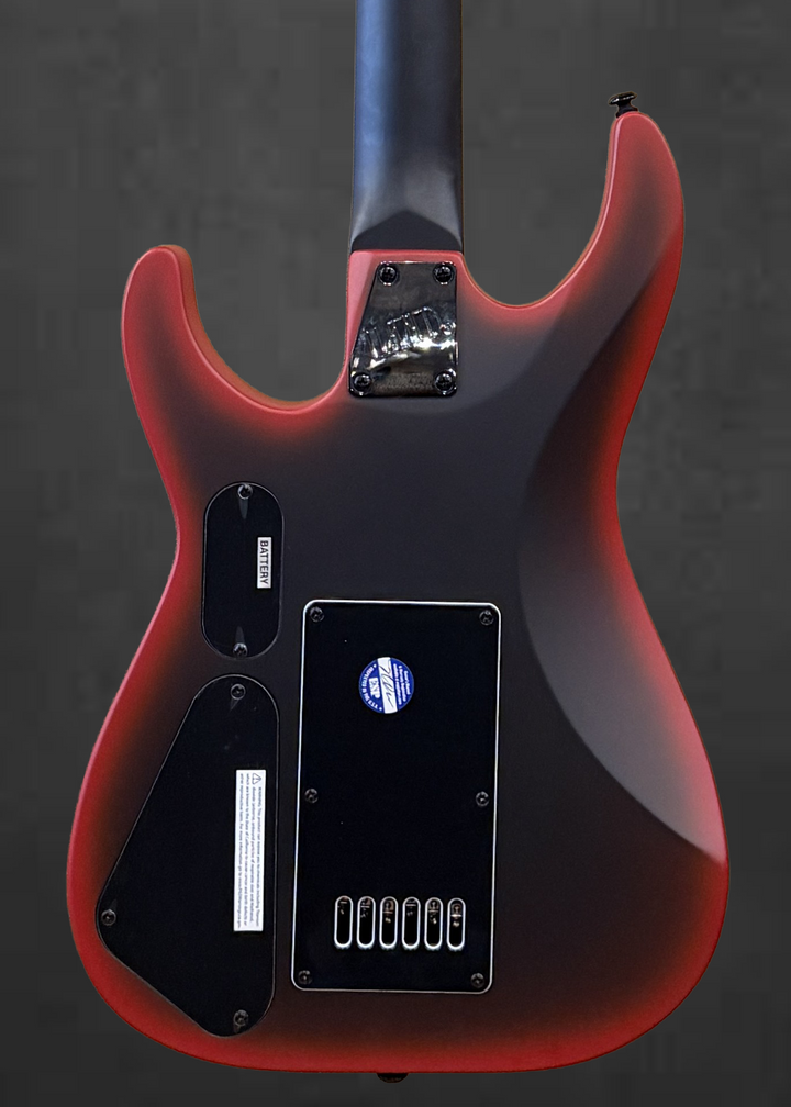 M-6 Evertune 30 Black Metal - Black Red Burst Satin