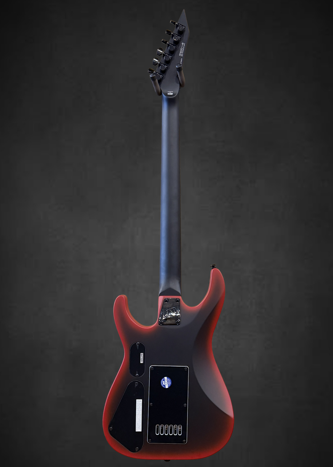 M-6 Evertune 30 Black Metal - Black Red Burst Satin