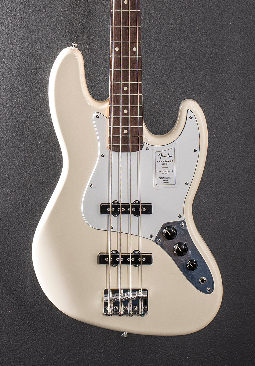 Standard Jazz Bass - Olympic White w/Indian Laurel