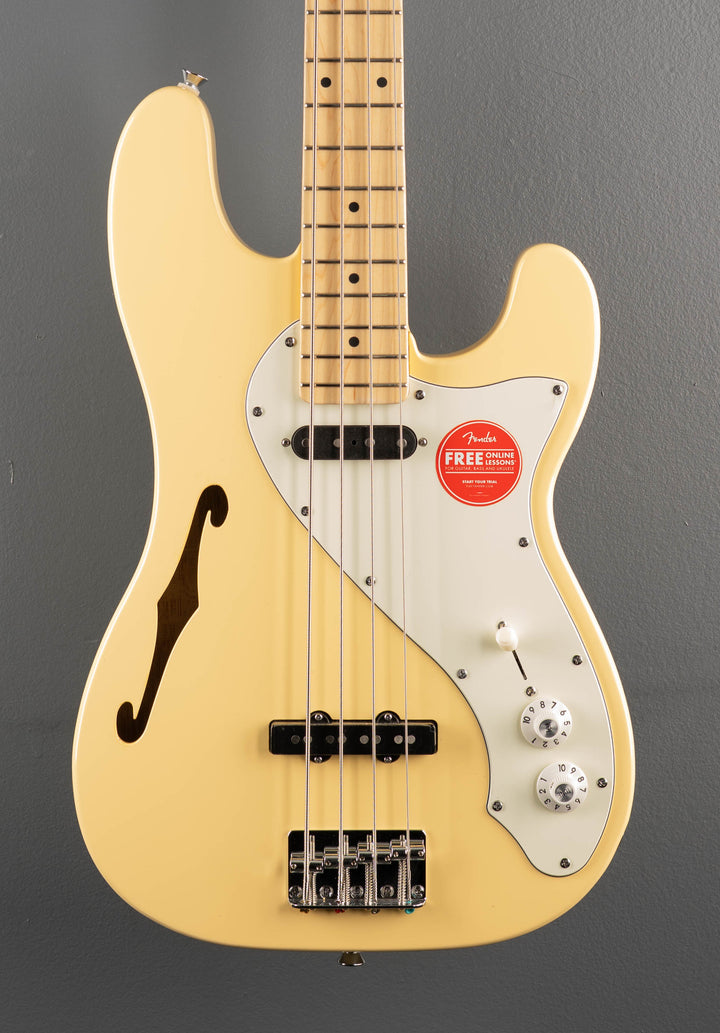 Paranormal Precision Bass Thinline SJ - Vintage White w/Maple