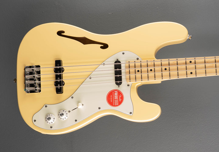 Paranormal Precision Bass Thinline SJ - Vintage White w/Maple