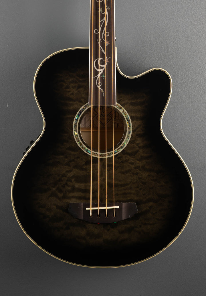 Dragonfly 4 Fretless  Bass - Smoke Burst