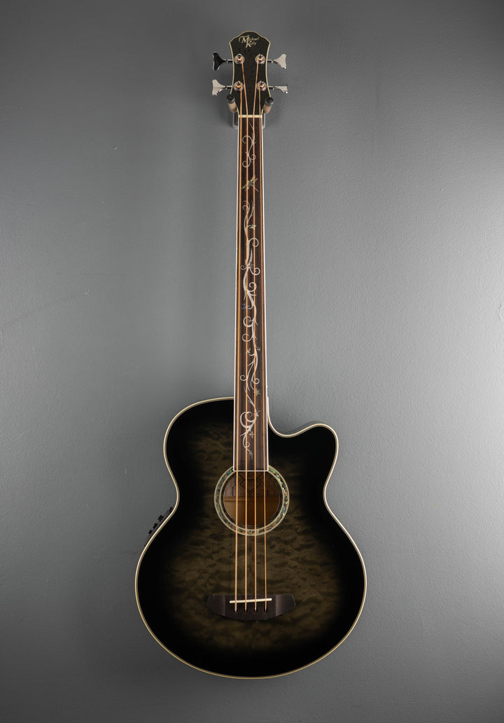 Dragonfly 4 Fretless  Bass - Smoke Burst