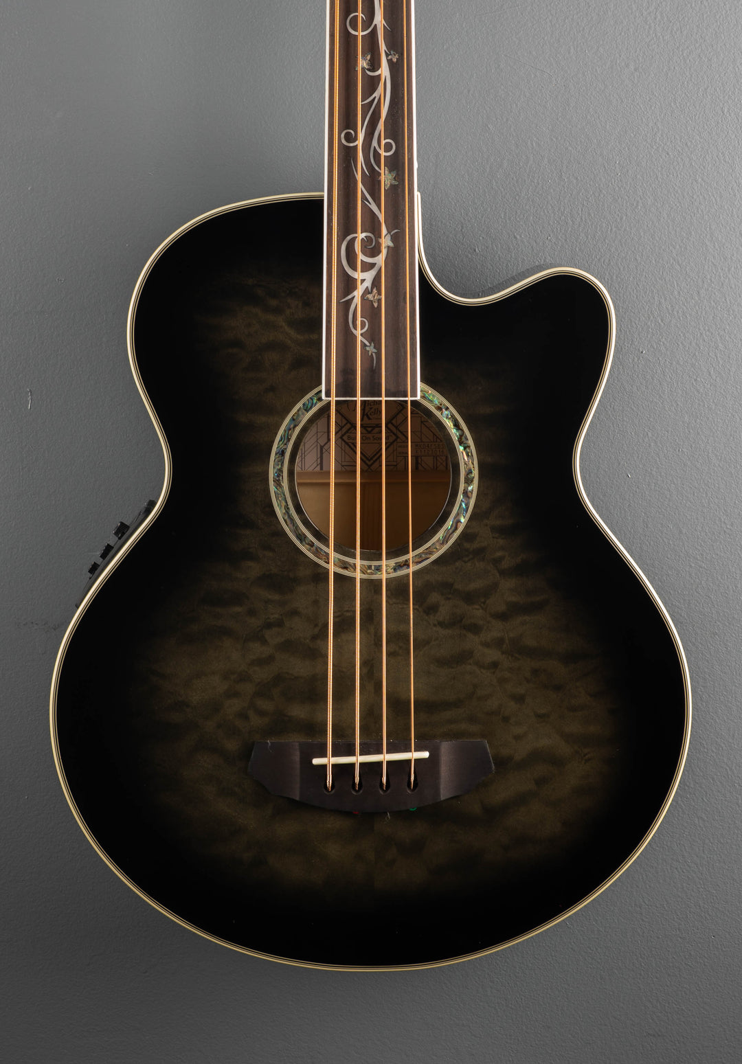 Dragonfly 4 Fretless  Bass - Smoke Burst