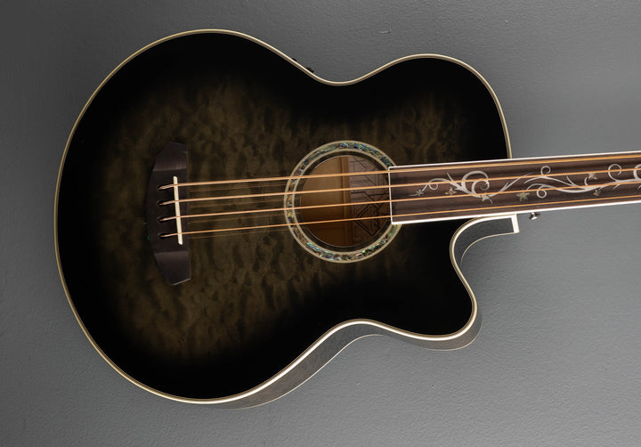 Dragonfly 4 Fretless  Bass - Smoke Burst
