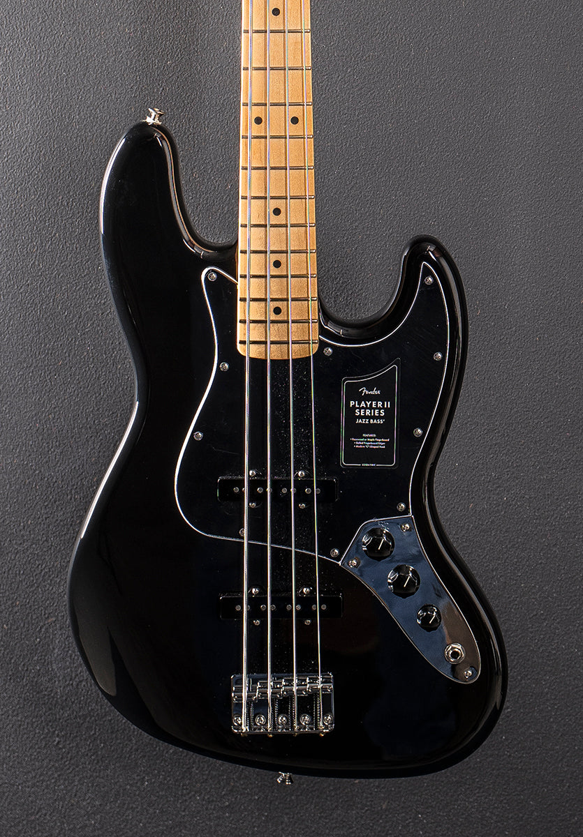 Player II Jazz Bass - Black w/Maple