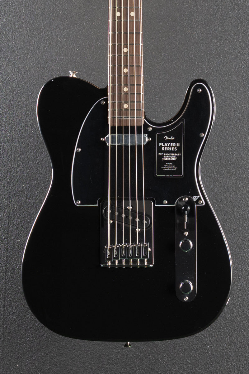 75th Anniversary Player II Baritone Telecaster - Black