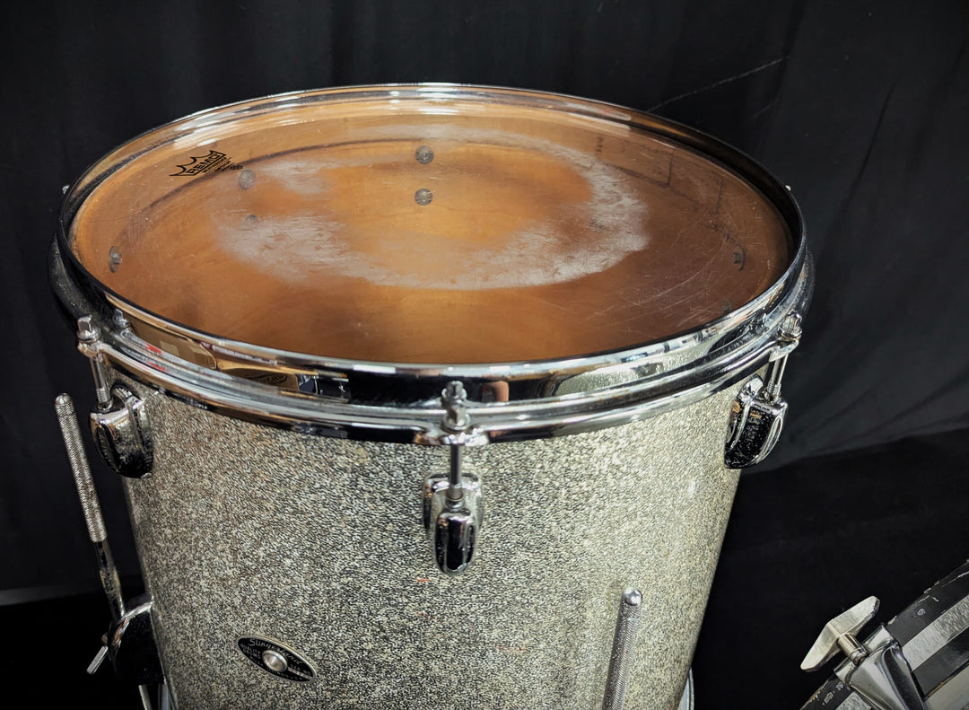 Silver Sparkle Concert Tom 4-Piece Shell Pack Vintage 60s