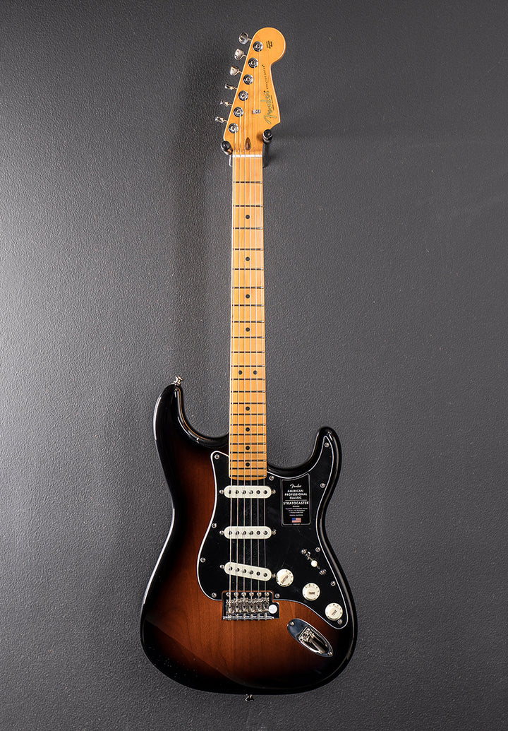 American Professional Classic Stratocaster - 3 Color Sunburst w/Maple