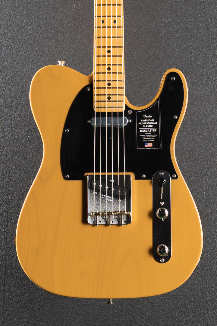 American Professional Classic Telecaster - Butterscotch Blonde w/Maple