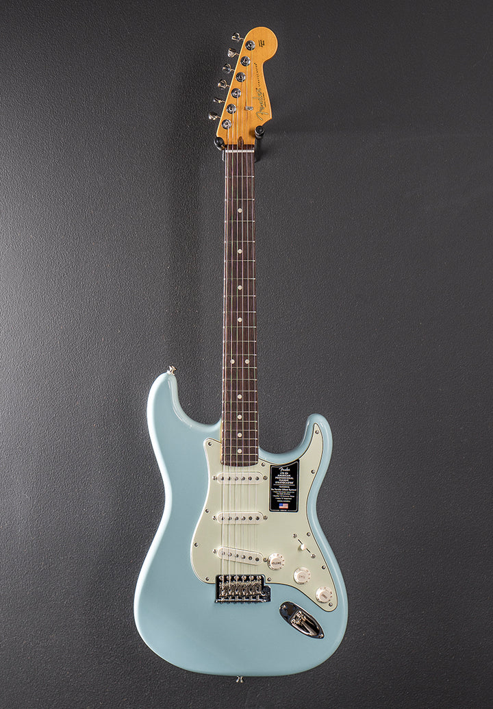 Limited Edition American Professional Classic Stratocaster with the Fender Silent System - Daphne Blue w/Rosewood