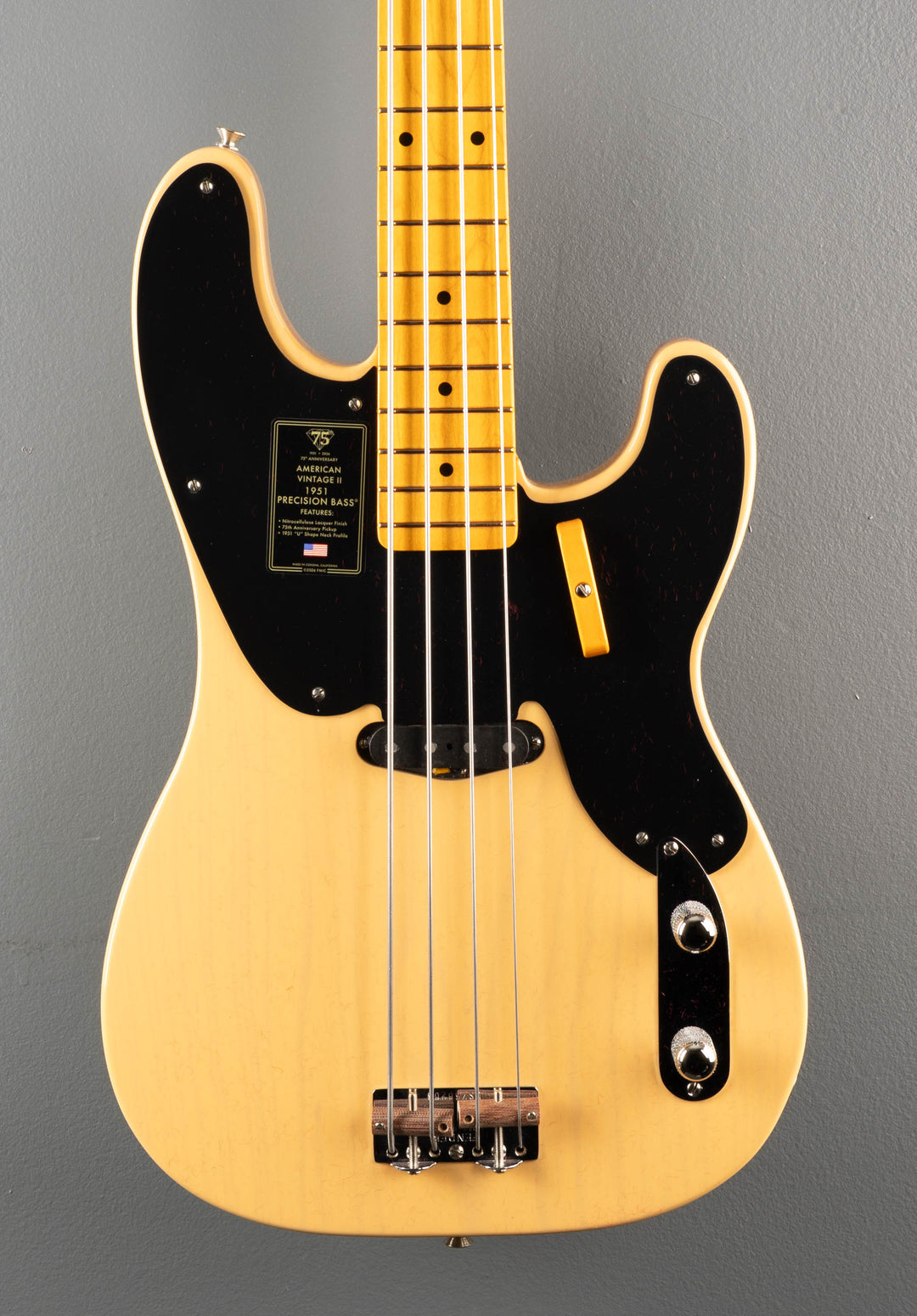 75th Anniversary American Vintage II 1951 Precision Bass - Butterscotch Blonde