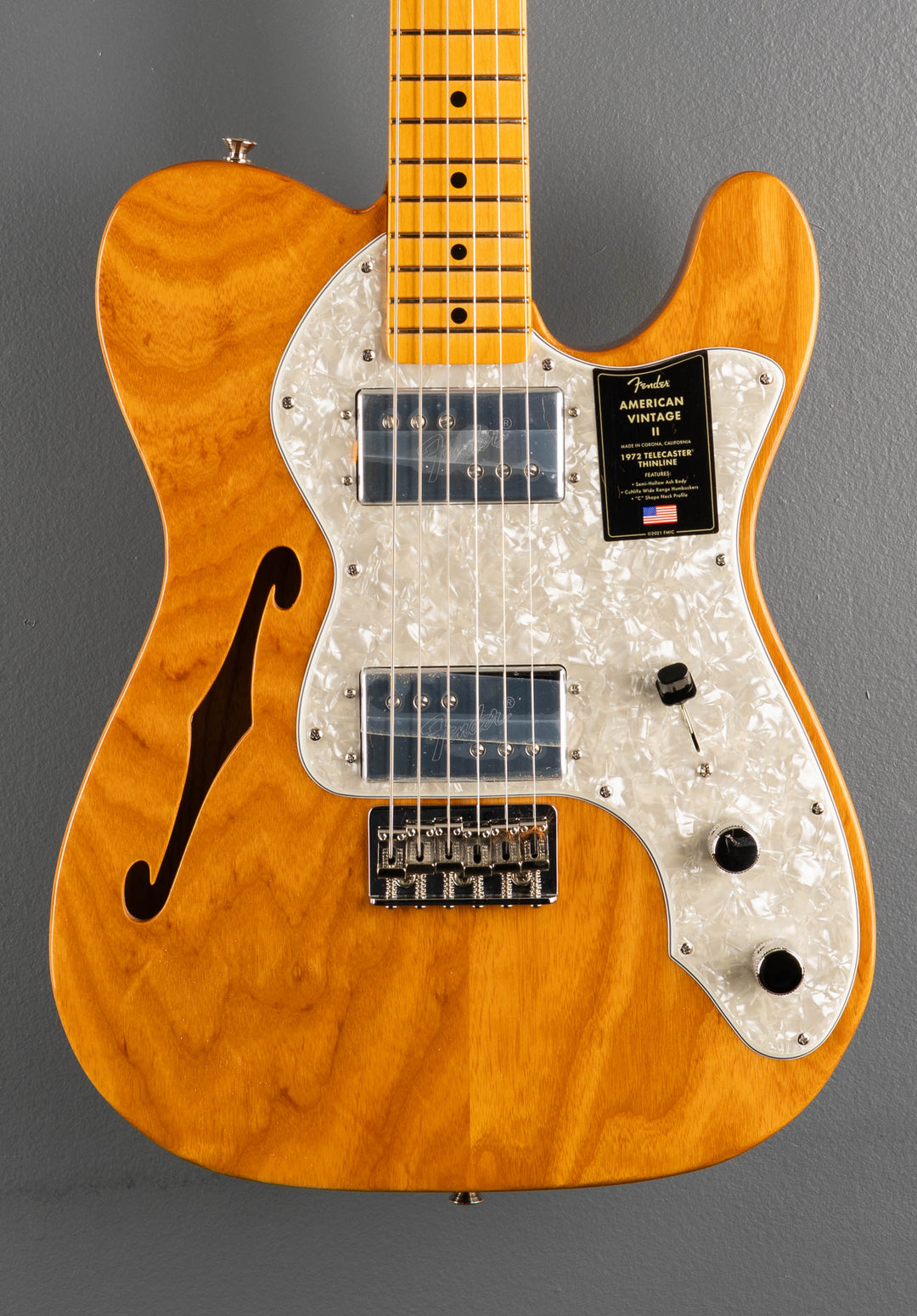 American Vintage II 1972 Telecaster Thinline - Aged Natural