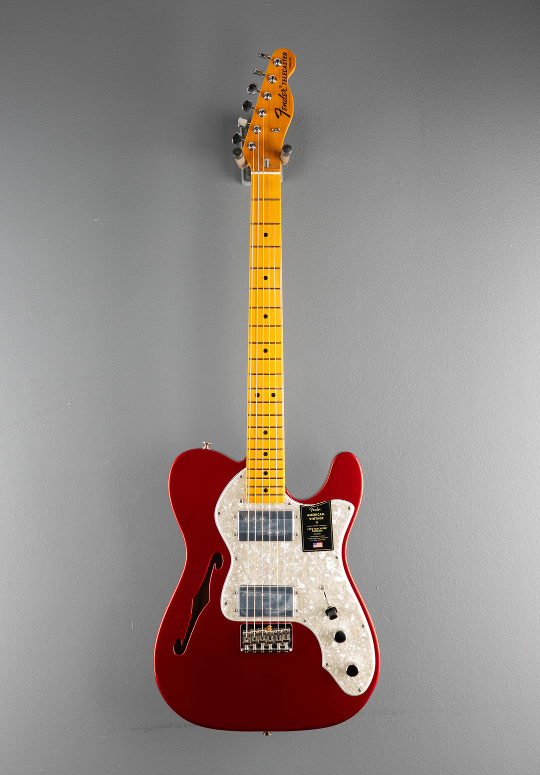 American Vintage II 1972 Telecaster Thinline - Candy Apple Red